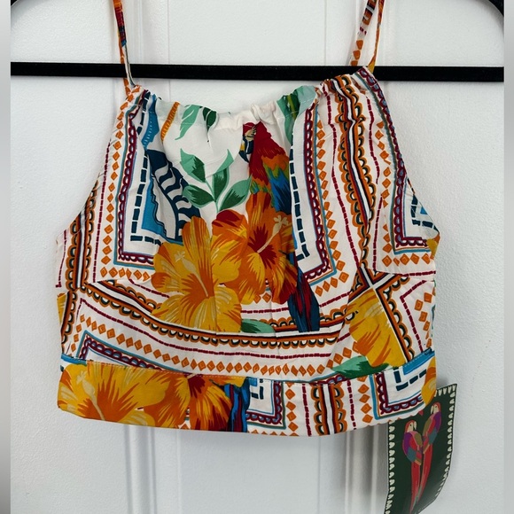 Live 4 Truth Tropical Parrot & Palm Print Two-Piece Skort set Size Small - Picture 8 of 16